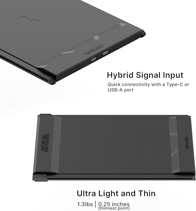 Portable Monitor for Laptops, New Mobile Pixels Duex Plus DS 13.3" Full HD IPS Dual Laptop Monitor, USB C/HDMI Plug and Play Laptop Screen Extender,Windows/Mac/Android/Switch Compatible