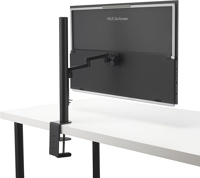 ASUS ZenScreen 27” 1440P Transportable Monitor (MB27ACF) - QHD (2560 x 1440), IPS, 100Hz, USB-C PD 70W, Speakers, Carrying Handle, Kickstand, C-clamp, Sub-woofer, 2.1 Channel Audio, 3 yr Warranty