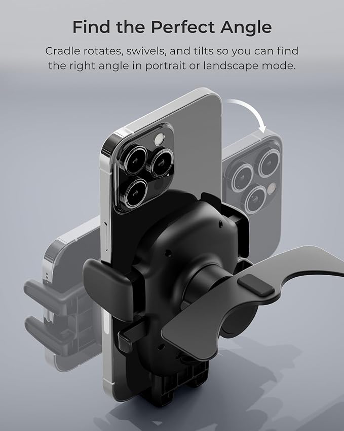 iOttie Easy One Touch Advanced CD Slot Car Phone Mount - Universal Cell Phone Holder for iPhone, Google, Samsung, LG, Moto and All Other Smartphones