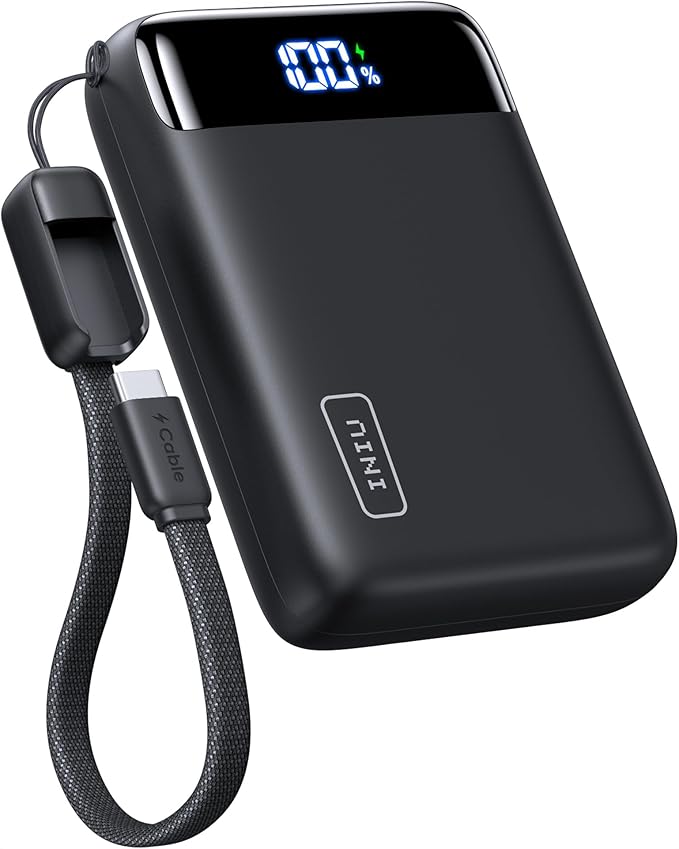 INIU Portable Charger, Smallest 22.5W 20000mAh USB C in & Out Power Bank Fast Charging, PD 3.0+QC 4.0 LED Display Phone Battery Pack Compatible with iPhone 17 16 15 14 Pro Samsung S24 Google iPad etc