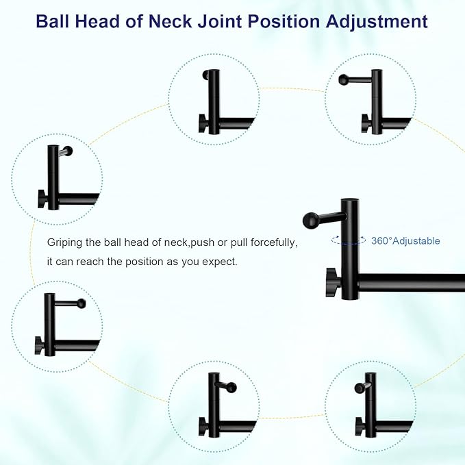 Aluminum Alloy Tablet Holder for Microphone Stand,iPad Music Stand Holder for Microphone,360°Swivel Tilt Adjustable L-Shape Super Crab Clamp Mount,Compatible with 4.7~12.9" iPad/Nexus/e-Reader/iPhone