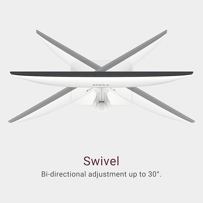 Dell 32 Plus 4K QD-OLED Monitor S3225QC - 31.6-inch (3840 x 2160) 120Hz 0.03ms Display, AI-Enhanced 3D Spatial Audio, Height/Tilt/Swivel/Slant Adjustment - Ash White