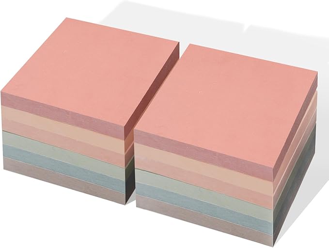 QILIMA Sticky Notes 3”x3”12 Pads, Pastel Colors Sticky Notes, Sticky Note, Self-Stick Note Pads, Sticky Pads Sticky Notes Aesthetic, Sticky Notes Bulk，100 Sheets/pad
