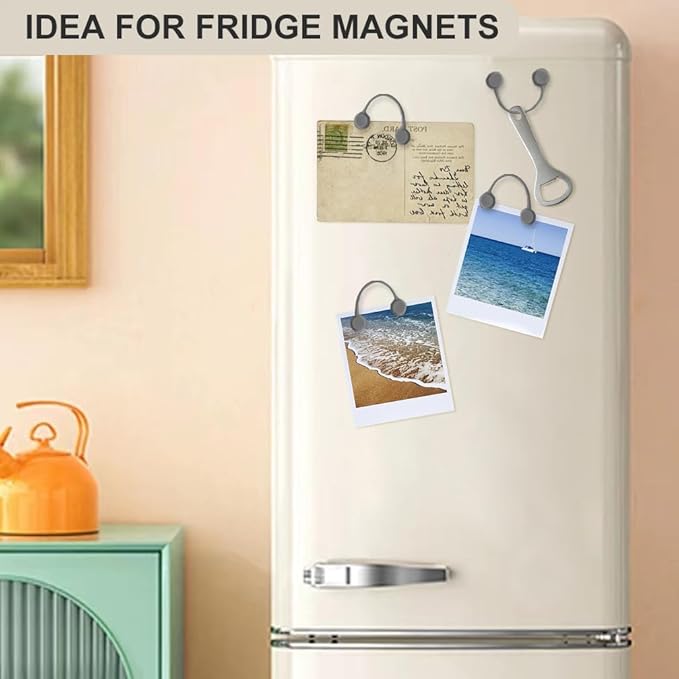 Kanemc Magnetic Cable Holder, Silicone Cord Wrap Elastic Twist Ties Magnetic Cable Keeper For Travel Cables Storage (10Pcs-Gray)