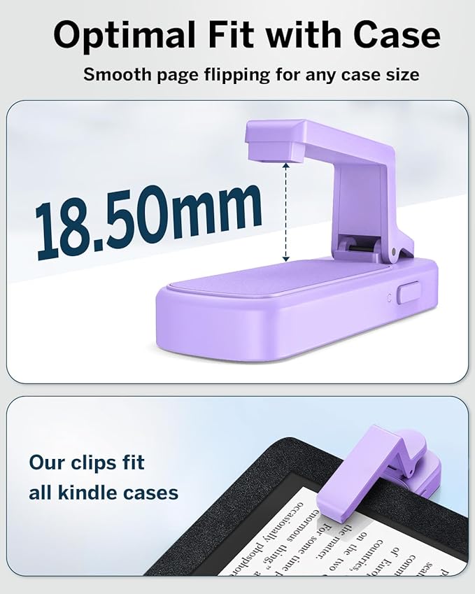 [Case-Friendly] Remote Control Page Turner Ring for Kindle Paperwhite Oasis Scribe Kobo eReaders, Camera Camcorder Remote Controls, Page Turner Clicker for ipad iPhone Tablets with Storage Bag