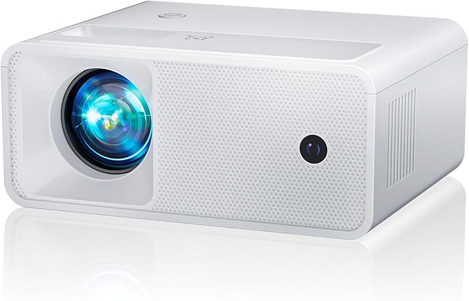 ELEPHAS Mini Projector, Native 720P and 500 ANSI Video Projector, Movie Projector Compatible with Smartphone/Tablet/Laptop/PC/TV Stick