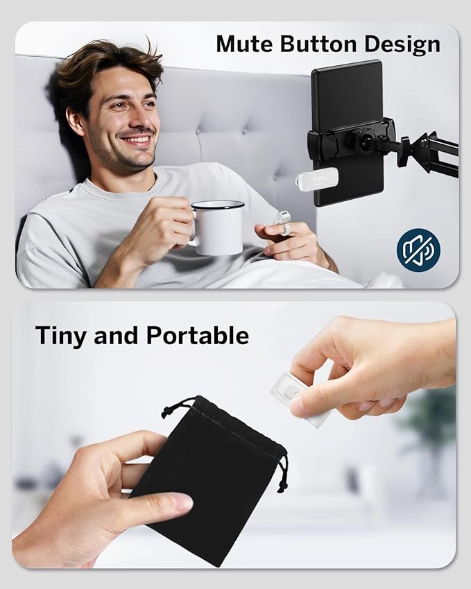 [Case-Friendly] Remote Control Page Turner Ring for Kindle Paperwhite Oasis Scribe Kobo eReaders, Camera Camcorder Remote Controls, Page Turner Clicker for ipad iPhone Tablets with Storage Bag