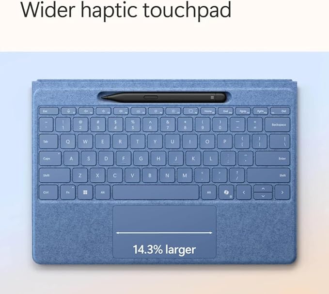 Microsoft Surface Pro 2-in-1 Tablet with Sapphire Flex Keyboard and Slim Pen, 13" Touchscreen Display, Snapdragon X Plus, 16GB RAM, 2TB SSD, Copilot+ PC, Alcantara Keyboard, Win 11 Pro, Dune
