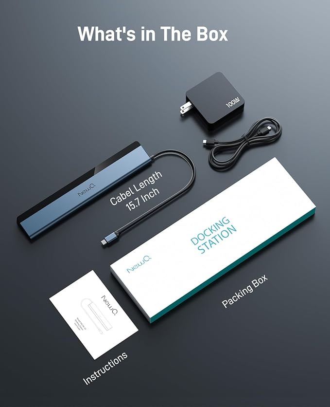 USB C Docking Station Dual Monitor with USB-C 100W Charger, 12-in-1 Laptop Dock with Dual HDMI 4K@30~60Hz, PD 100W, 5Gbps USB Ports*4, SD/TF Slot, Ethernet, Audio for MacBook/Dell/HP/Lenovo/Asus/Acer