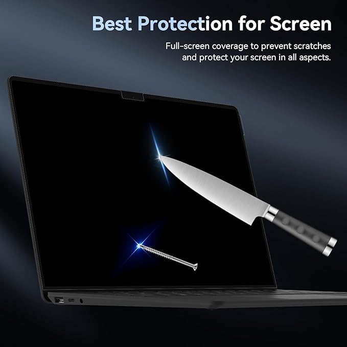 Privacy Filter Compatible with 15 Inch Surface Laptop 5/4/3/2/1, Easy On/Off Removable Anti Glare Blue Light Laptop Privacy Screen Black Security Private