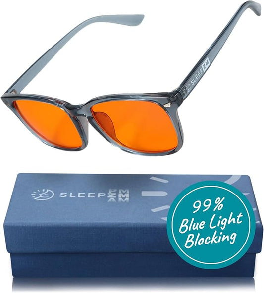 Blue Light Blocking Glasses for Women + Men - Better Sleep + Anti Eye Strain Protection - Computer Screens & Gaming