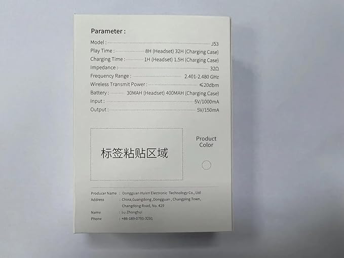 Wireless Earbuds, Bluetooth 5.3 Ear Buds LED Power Display Headphones Bass Stereo, Bluetooth Earbuds in-Ear Noise Cancelling Mic, 40H Playback Mini Case IP7 Waterproof Sports Earphones for Android iOS