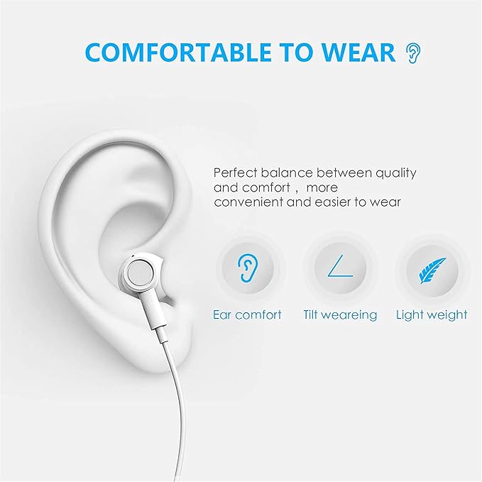 2 Pack-USB C Headphones for iPhone 17/16/15 Earbuds USB C Wired Earphones with Mic & Remote Control Noise Cancelling for iPhone 15, iPad Pro, Galaxy S23/S22/S21/S20/Ultra Note 10/20, Pixel 7/6/6a/5/4