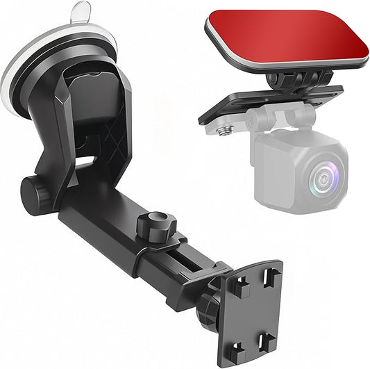 Carplay Mount(2Pack),Backup Camera Monitor Mount,Baby Car Camera Holder for Rohent,Car Play Screen Bracket for Carpuride,Rearview Back up Camera Monitor Windshield Suction Cup Stand,Car Stereo Holder