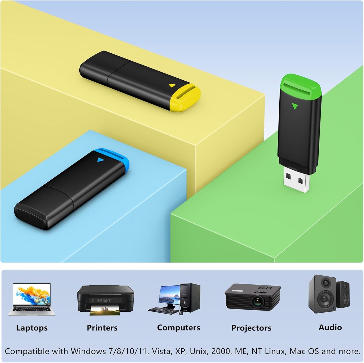 AGECASH A 4GB USB Flash Drive 50 Pack Fat32 USB 2.0 Flash Drives Bulk 4GB Thumb Drive 50Pack Memory Stick Jump Drives Multipack for Data Storage and Backup (Multicolor, 4 GB)