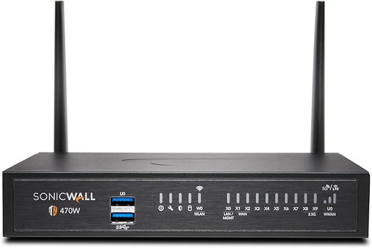 SonicWall TZ470W TradeUp (03-SSC-3016) | 3YR Advanced Protection Security Suite and 1 YR Cloud Secure Edge - Secure Internet Access (Basic-10 Users) and Secure Private Access (Advanced-3 Users)