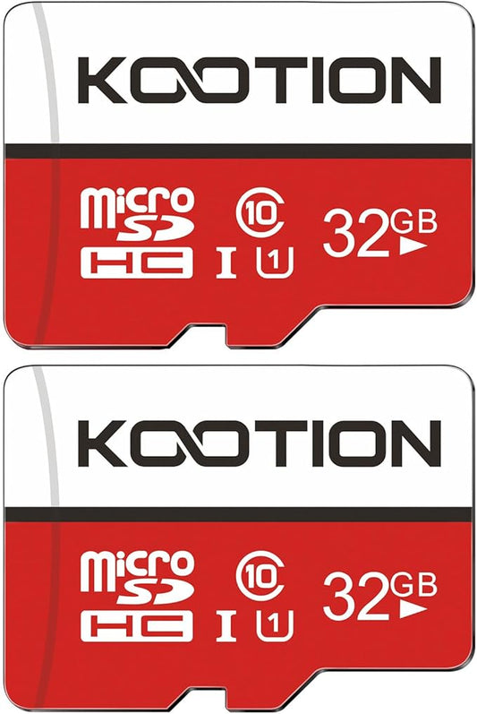 KOOTION 32GB Micro SD Card 2-Pack Class 10 Micro SDHC Card UHS-I Memory Card, High Speed TF Card, C10, U1, 32 GB