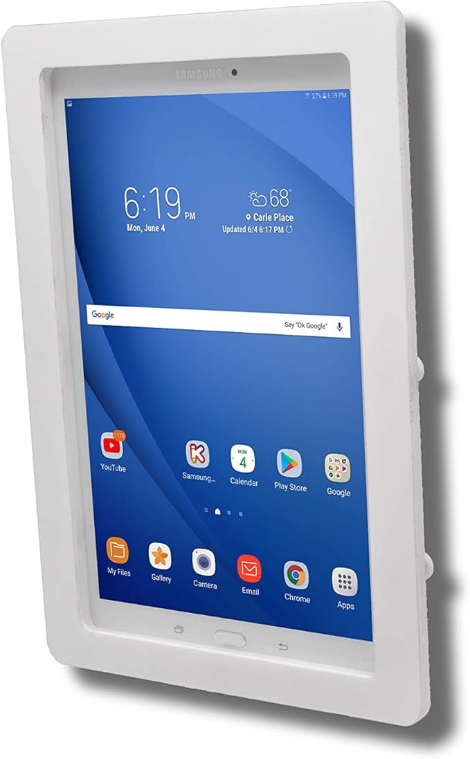 TABcare Security Anti-Theft Acrylic VESA Enclosure for Samsung Galaxy TAB A9+ 11 with Wall Mount Kit (Clear, TAB A9+ 11)