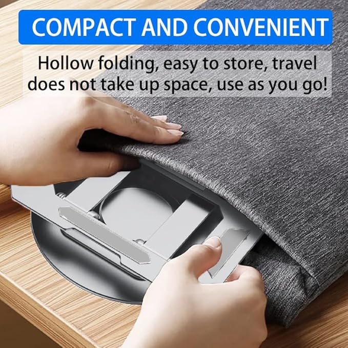 Magnetic Charging Stand for iPad Pro 11" M4 (2024), Aluminum Foldable Charger Stand with 360° Rotation, USB-C Fast Wireless Charger Station for iPad, Holder Mount for Office (Regular Version)