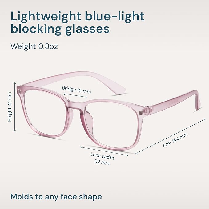 Gaoye Blue Light Glasses for Computer & Gaming - Anti UV Ray Lenses, Scratch-Resistant & Comfort Fit