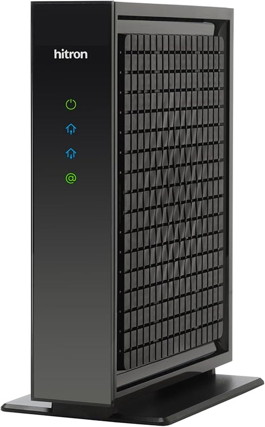 Hitron CODA56 Multi-Gigabit DOCSIS 3.1 Modem (Black) | 2.5 Gbps Max Internet Speeds | Certified with Xfinity, Charter Spectrum, Cox | 2.5 Gbps Cable Modem ONLY | No Built-in WiFi