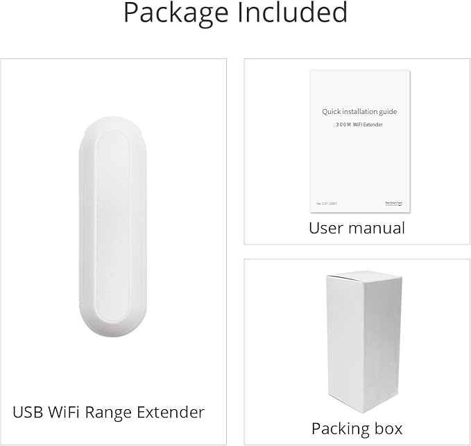 USB WiFi range Extender, Portable 300M Dual Antenna USB WiFi Signal Range Extender Booster Wireless Router Repeater AP Amplifier IEEE802.11 b/g/n