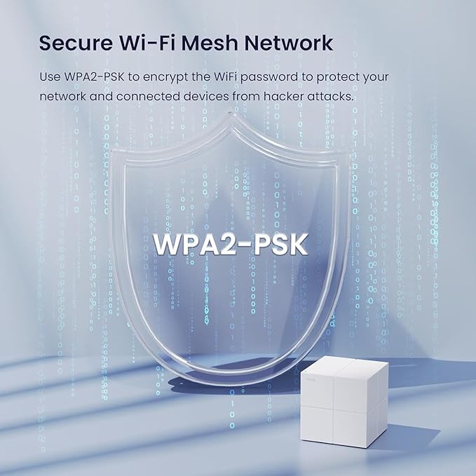 Tenda Nova Mesh WiFi System MW6 - Covers up to 2400 sq.ft - AC1200 Whole Home WiFi Mesh System - Gigabit Dual-Band Mesh Network for 90 Devices - Replaces Wireless Router and WiFi Extender - 2-Pack