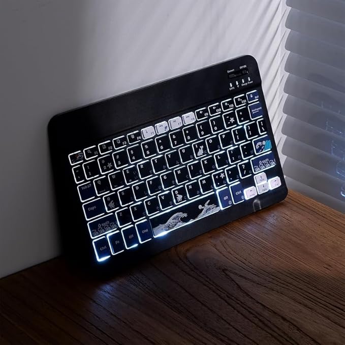 OHY Bluetooth Keyboard for iPad 10th/9th/8th/7th Gen, iPad Pro,iPad Air 13/11 inch & iPad mini | Ultra-Thin Lightweight Wireless Keyboard with Rechargeable Battery & Bluetooth for iOS/Android Devices