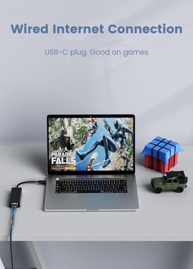 Ethernet to USB C Adapter for Surface Laptop 2 3 4 Go, Surface Pro 7 8, Compatible with Samsung Galaxy S10 S22 S23 or Tab A8 S5e