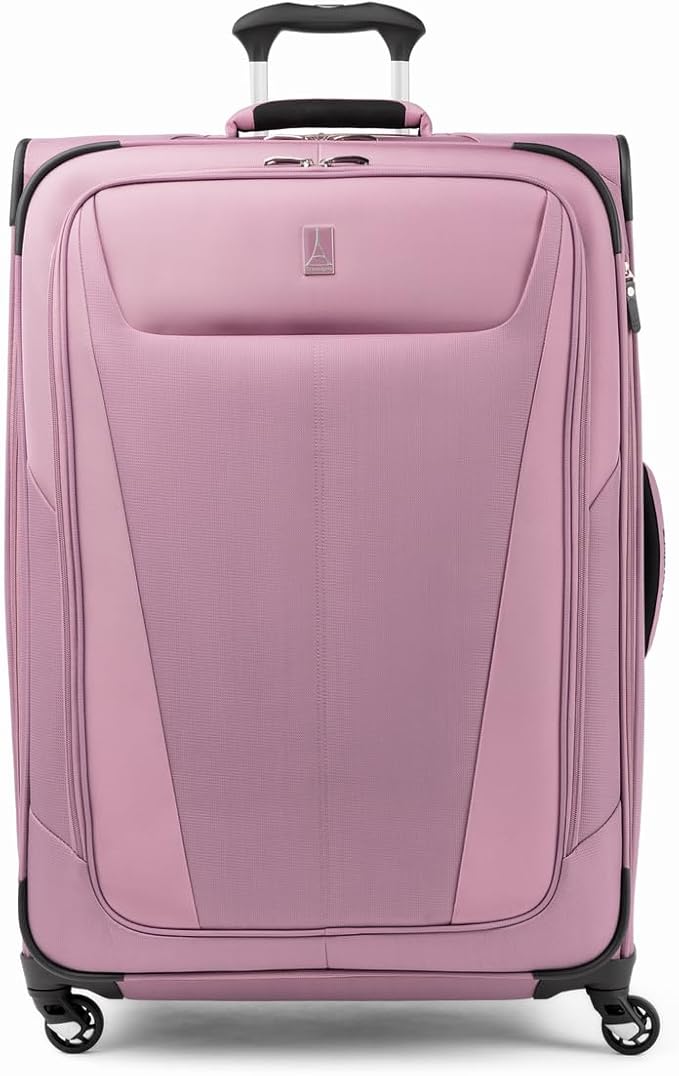 Travelpro Maxlite 5 Softside Expandable Checked Luggage with 4 Spinner Wheels, Lightweight Suitcase, Men and Women, Orchid Pink Purple, Checked Large 29-Inch