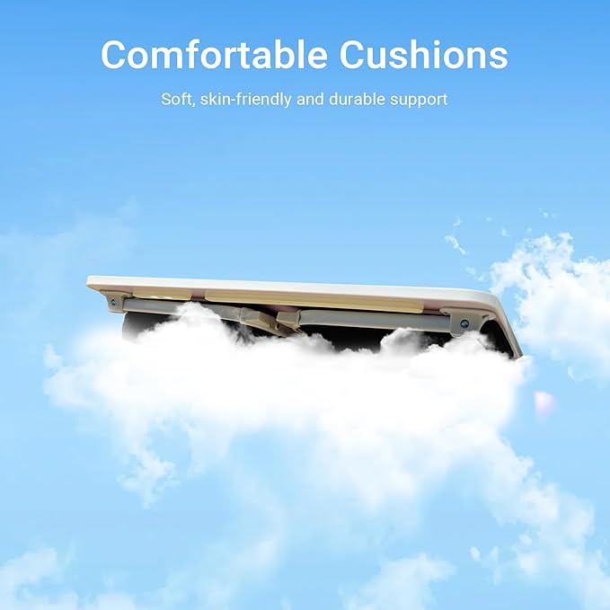 Lap Desk for Laptop with Cushion,Folding Laptop Desk for Bed,Bed Desk,Portable Computer Lap Desk,23.62"*15.74",Grey