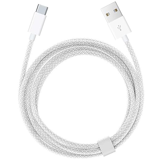 iPhone 15/16/16E/17 USB A to USB C Woven Cable for iPhone 17Air, 15 16 Pro Max, 15/16 Plus, iPad 10th Gen,iPad Pro 12.9/11,iPad Air 5th/4th Gen,Mini 6th Type-c Charger Cord,Car CarPlay Charging Cable