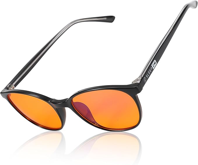 100% Blue Light Blocking Glasses - Women + Men - Better Sleep - Anti Eye Strain Protection - Computer Screens Gaming