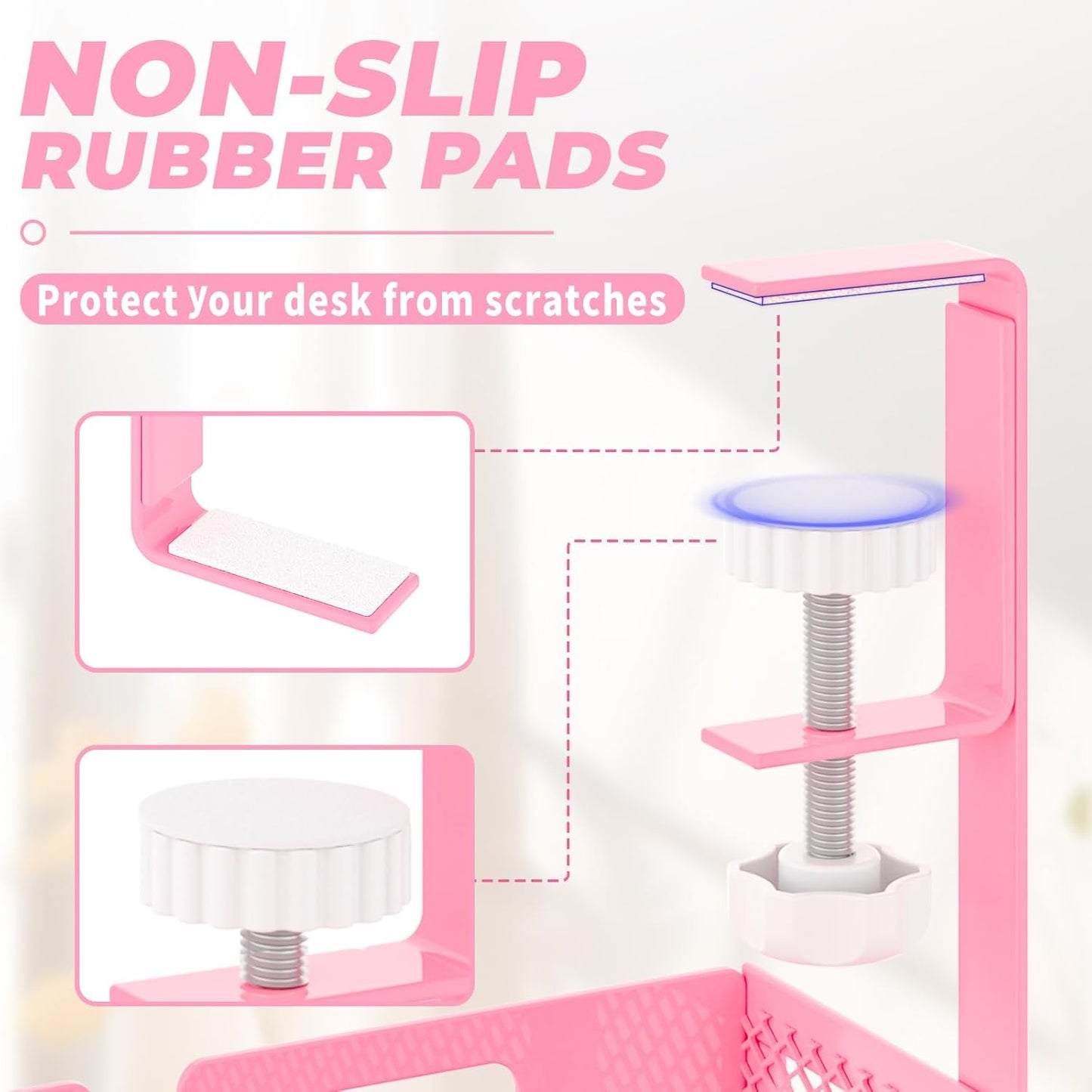 Under Desk Cable Management Tray, 15.7'' No Drill Steel Desk Cable Organizers, Wire Management Tray Cable Management Rack Cord Storage(1 Pack-Black)