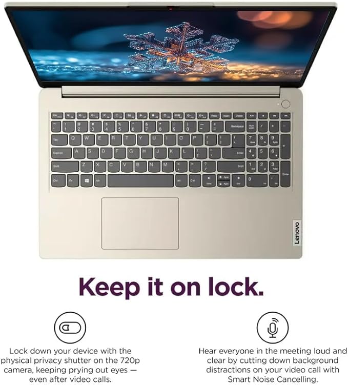 Lenovo IdeaPad 15.6" Laptop, Windows 11 Pro with 1-Year Microsoft Office 365 Included, Intel Celeron N4500, PLUSERA Earphones (Sand, 36GB RAM | 2.6TB Storage)