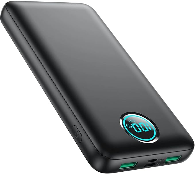 Portable Charger Power Bank 30,800mAh LCD Display Power Bank,25W PD Fast Charging +QC 4.0 Quick Phone Charging Power Bank Tri-Outputs Battery Pack Compatible with iPhone,Android etc(Black)