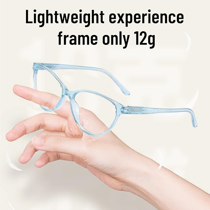 Przene 4 Pack Blue Light Blocking Reading Glasses,Readers for Women and Men with Spring Hinge