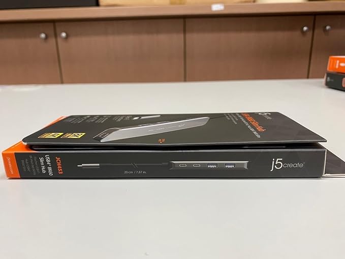 j5create USB4 8K60 Slim Hub - 6 in 1 USB4 Hub with 8K60/4K144 HDMI, PD Charging, USB-A, USB-C Ports | Compatible with MacBook, Windows Laptops, Thunderbolt 3/4, and USB4 Devices (JCH453)