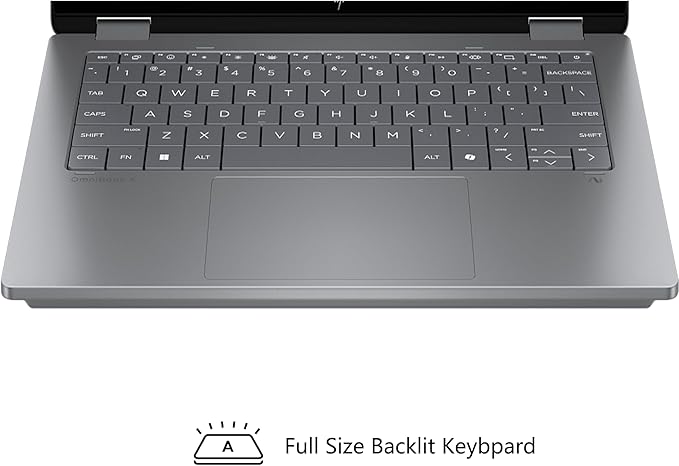 HP OmniBook X Flip 2-in-1 Copilot+ AI PC Laptop | 14" WUXGA Touch 400nits | AMD 6-core Ryzen AI 5 340 Up to 50 Tops | 16GB DDR5 1TB SSD | Backlit Wi-Fi6E 5MP IR Camera Poly Win11Pro w/DLCA Accessory