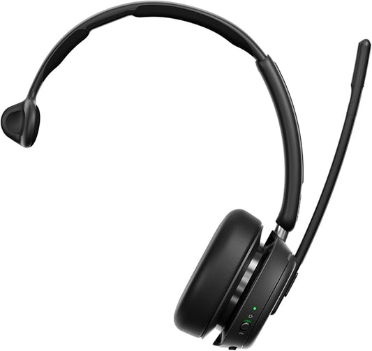 EPOS Impact 1030T Single-Sided Bluetooth Office Headset with Noise-Canceling Mic, AI Voice Pickup, Super Wideband Audio, BrainAdapt Tech, Optimized for Open Offices, Microsoft Teams Certified