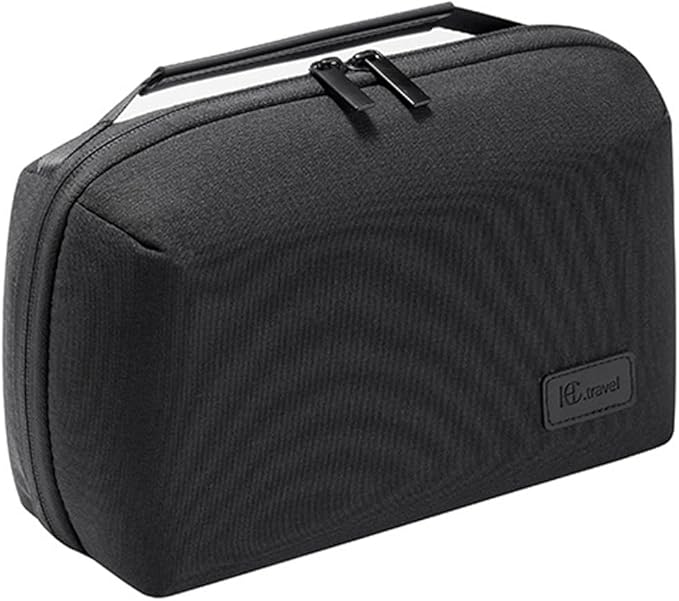 Kaxich Travel Electronics Organizer, Electronics Accessories Bag Portable Cable Organizer Case Waterproof Universal for Adapters Memory Cards, USB Cables (Black)