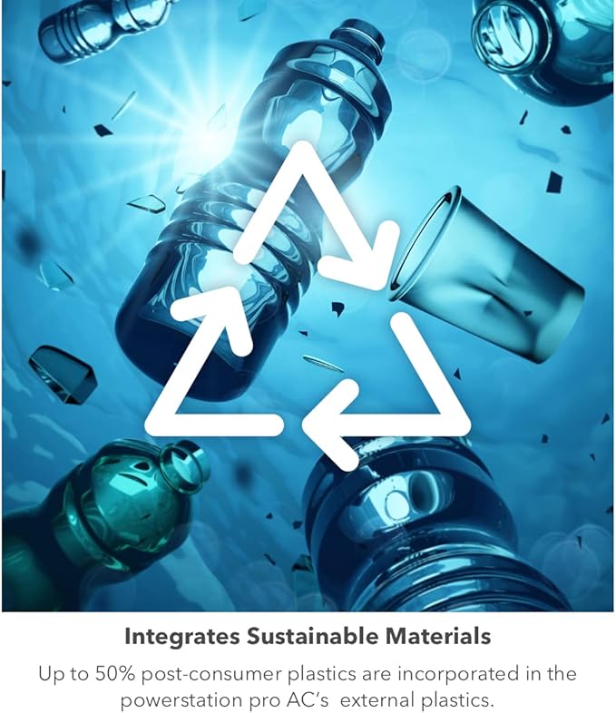 mophie powerstation pro AC (2023)-27,000 mAh External Battery compatbile With MacBook&iPad Portable PD battery with 100W of AC&60W USB-C Fast Charge integrated carry strap-USB-C cable included, Black