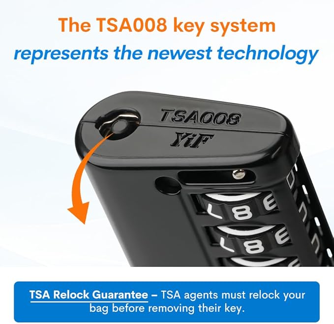 Forge TSA Approved Luggage Locks 4 Digit Combination TSA Travel Locks with TSA008, Open Alert Indicator, Zinc Alloy Body for Luggage, Suitcase, Backpack, and More. Black 2 Locks.