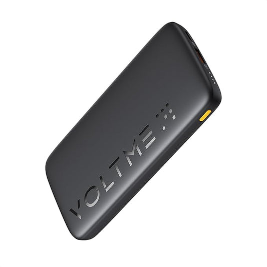 VOLTME Portable Charger, Slim 10000mAh 5V/3A Power Bank, USB C in&Out High-Speed Charging Battery Pack, Travel Essentials Dual Output Compatible with iPhone 17 16 15 14 13 12 Samsung Google iPad etc
