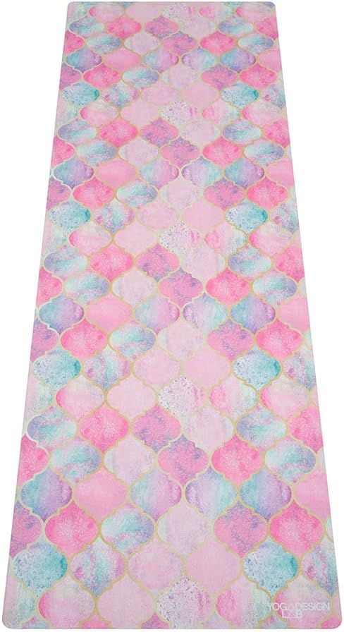 YOGA DESIGN LAB | The Combo Yoga Mat | Eco Luxury | Ideal for Hot Yoga, Power, Bikram, Ashtanga, Sweat | Studio Quality | Includes Carrying Strap!