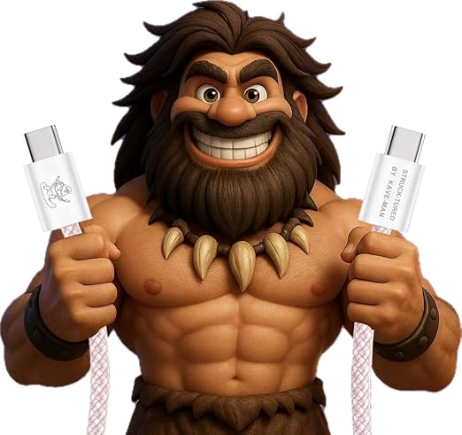 Pebble 60W USB-C to USB-C Cable – 6.6ft Pink | Fast Charging, Durable Nylon Braided, Universal USB-C Compatibility (ABS Shell, Pink)