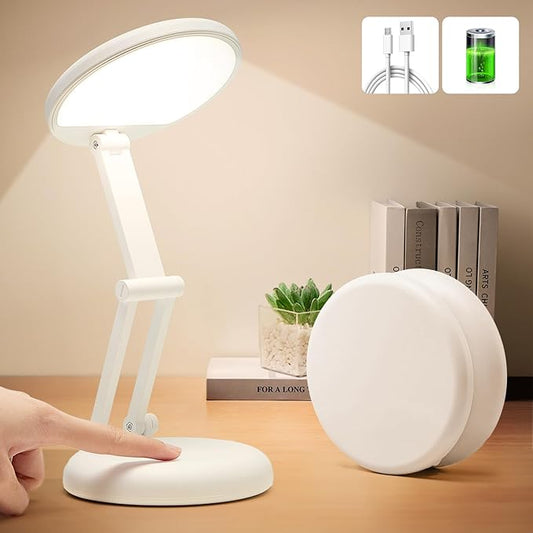 Small Desk Lamp Cute Desk Lamp,3600mAh Small Battery Operated Lamp Rechargeable Lamp,10 Brightness Battery Powered Lamp Rechargeable Lamps Cordless Desk Lamp,Portable Lamp Cute Lamp for Desk Lamp Cute
