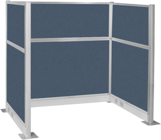 Versare Pre-Configured Hush Panel Electric Cubicle | Workstation Divider Walls | Cubicle Privacy Panels | Office Partition Walls