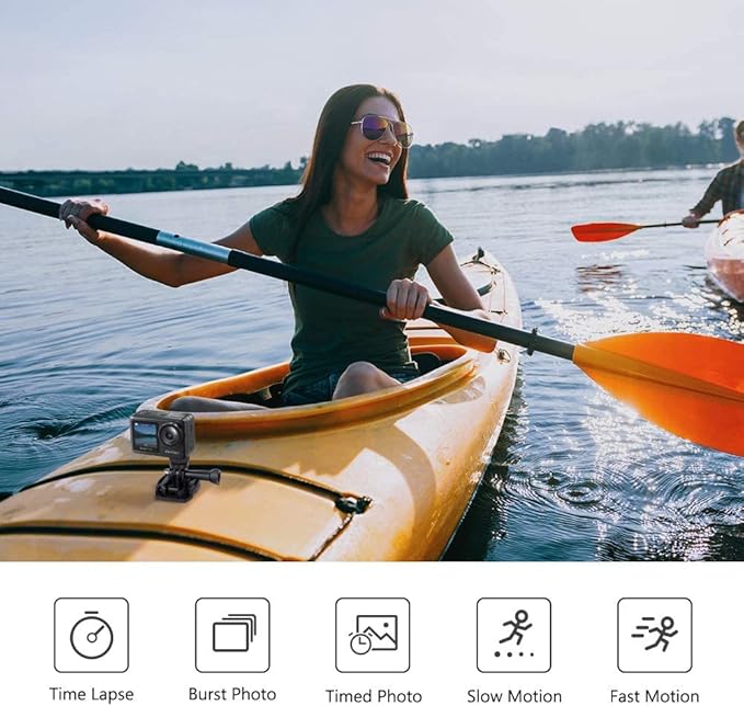 AKASO Brave 7 LE 4K30FPS 20MP WiFi Action Camera with Touch Screen EIS 2.0 Zoom Remote Control 131 Feet Underwater Camera with 2X 1350mAh Batteries Support External Microphone Vlog Camera