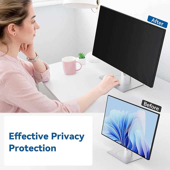IPROKKO [2-Pack] 34 Inch Computer Privacy Screen Filter for 21:9 Widescreen Monitor, Removable 34in Anti Blue Light Glare Privacy Shield, Anti Spy Security Protector for Hp Dell Asus Acer Samsung